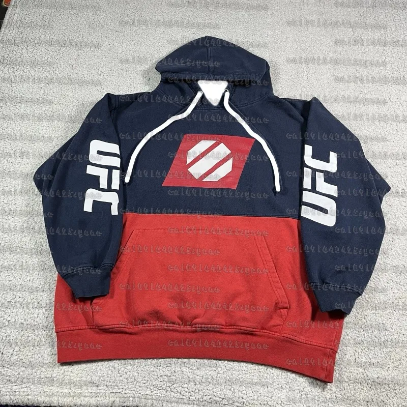 

Толстовка с капюшоном UFC, мужская большая синяя толстовка, пуловер с рисунком ММА для боевых искусств, 2025 год, тренировочная толстовка большого размера для мужчин и женщин
