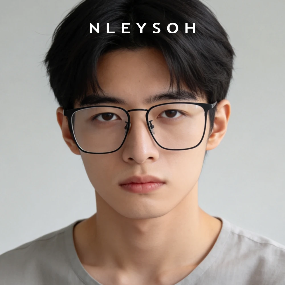 NLEYSOH Titanium Glasses Frame Vacuum IP Plating New Arrival Optical Eyeglasses Frame Unisex Daily Casual Wear