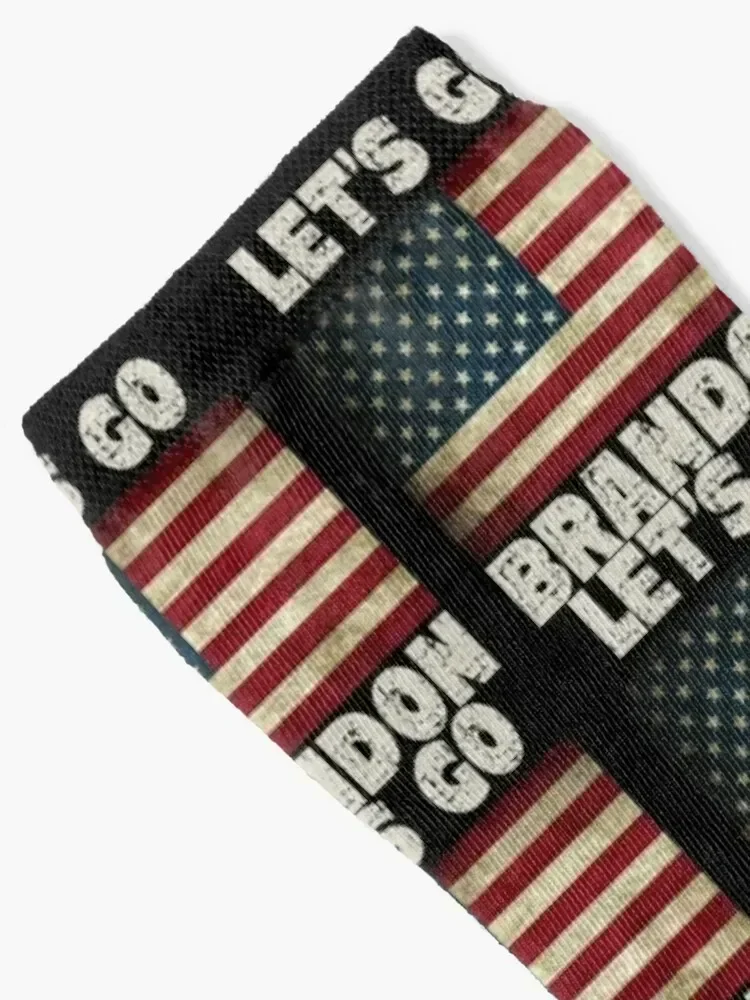 Let's Go Brandon American Grunge Flag Impeach Biden Socks gift hiphop Boy Child Socks Women's