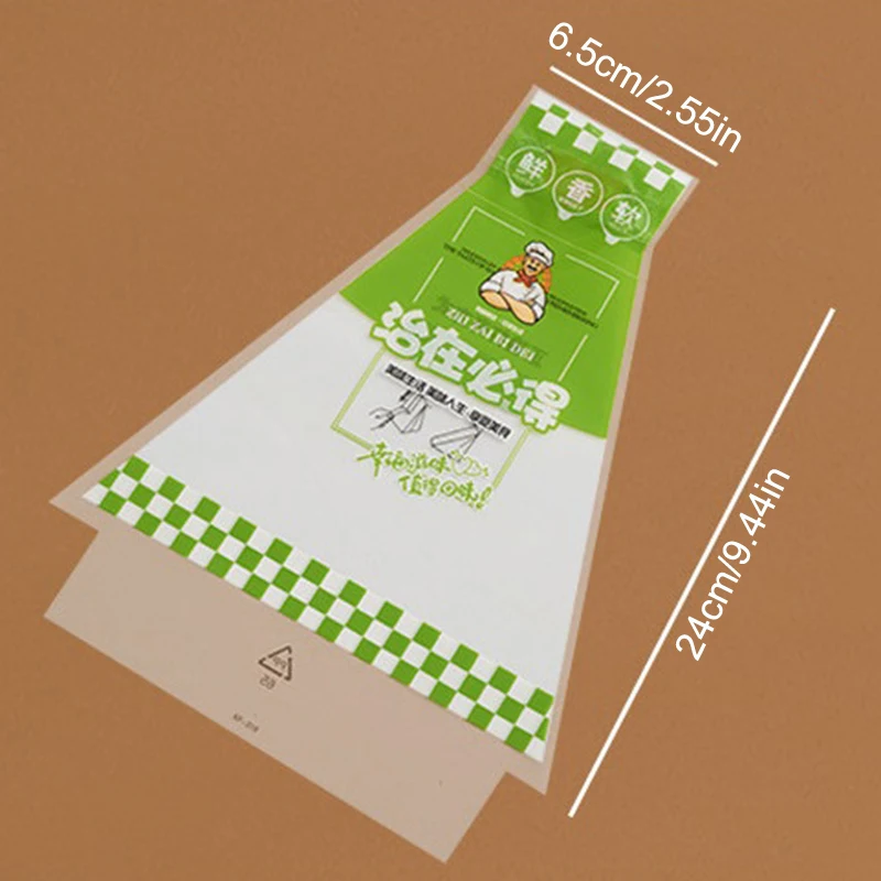 100 Pcs Sandwich Wrappers Easy To Tear Transparent Special Disposable Triangle Cake Baking Bread Packaging Bags