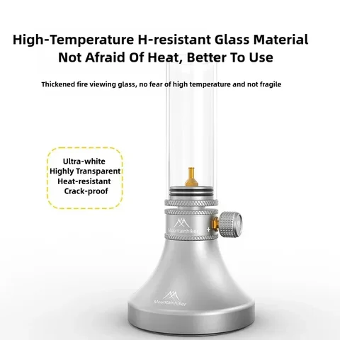 Mountainhiker ljuslykta retro glasskärm gasatmosfär ljus utomhus fiske camping vandring aladdin gaslampa 10 best sales gasljus - №8