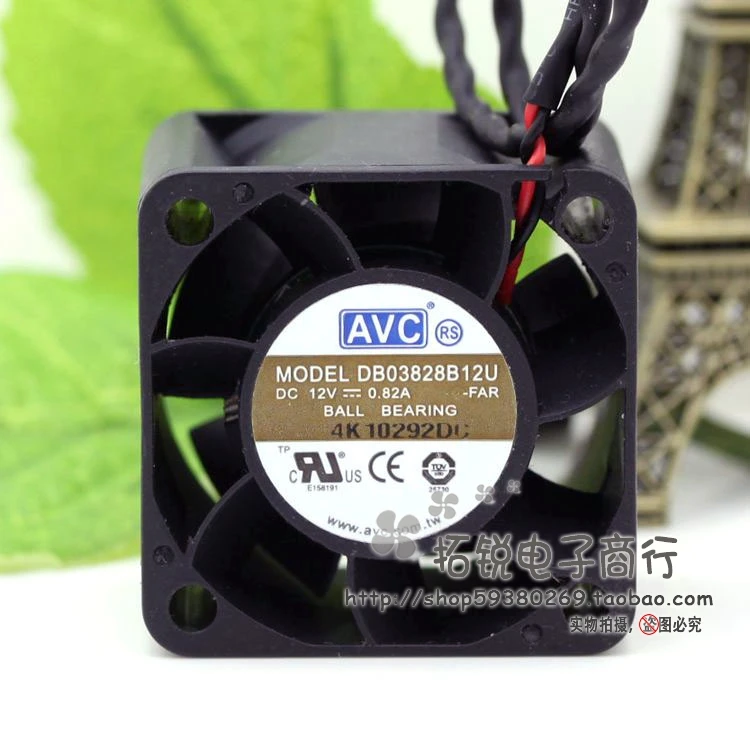 

AVC DB03828B12U 3828 12 В 38 мм 0,82 а Шариковый вентилятор Охлаждающий вентилятор