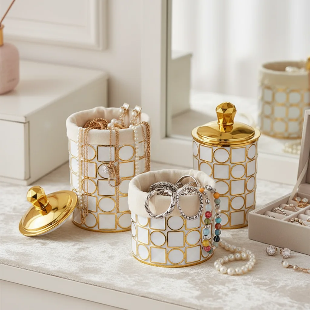 

Airtight Food Storage And Jewely Containers with Lids - Leak Proof Canisters
