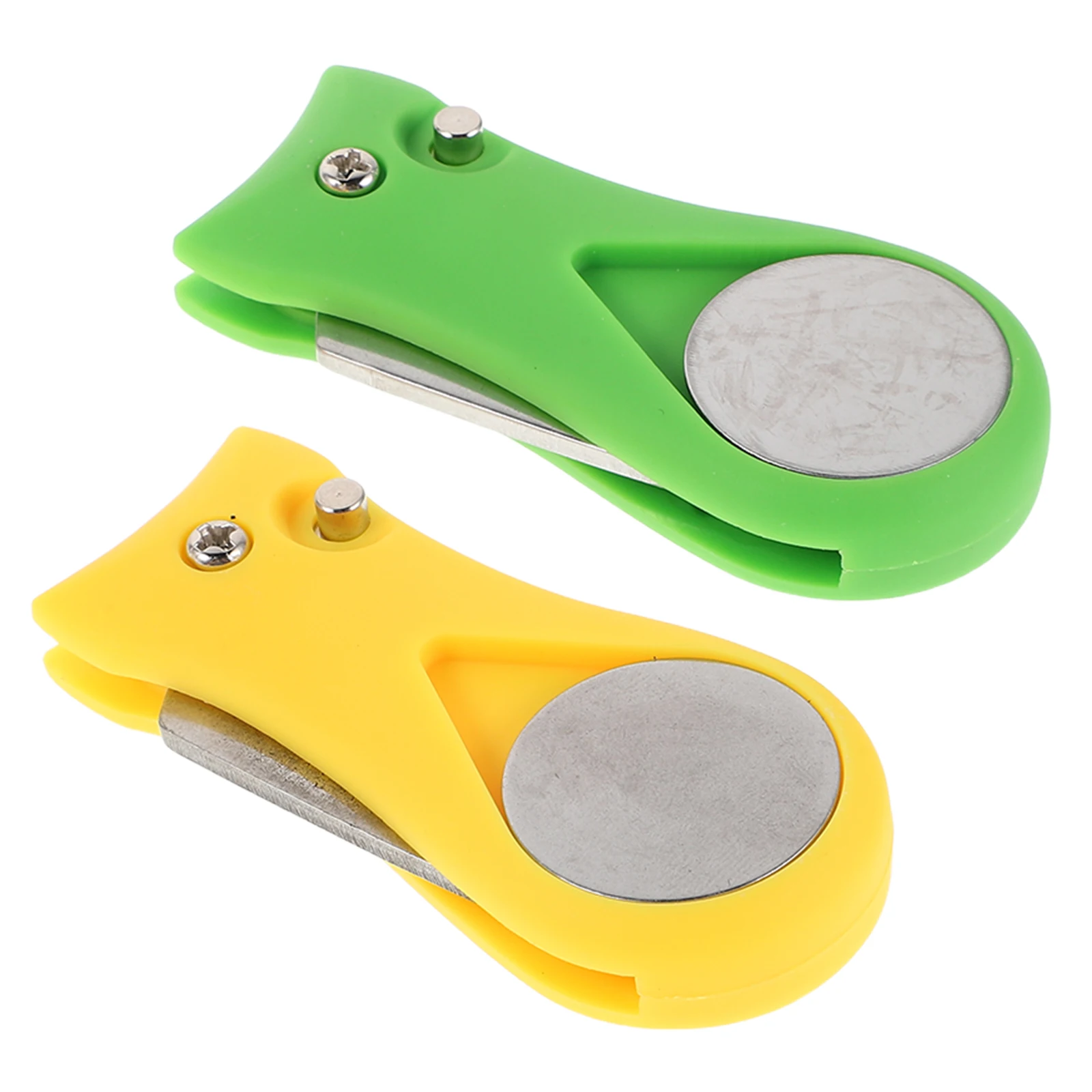 2Pcs Foldable Dual Color Golf Green Fork Divot Tool Metal Pitch Mark Repair Accessory for Golfers Metal Golf Divot Repair Tool
