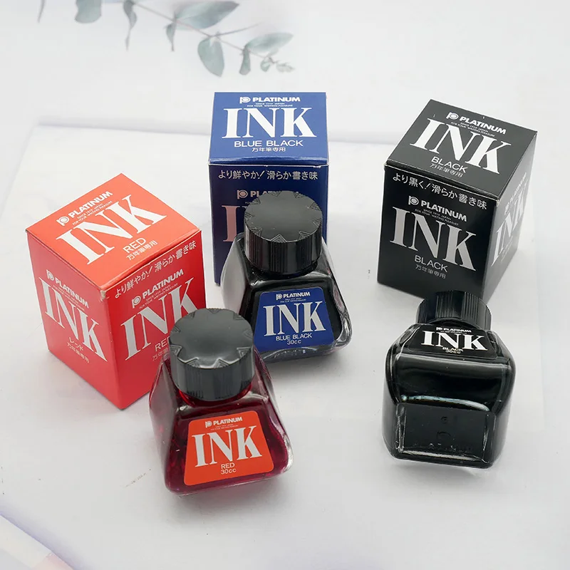 Japanese PLATINUM Platinum Dye Easy to Block Pen Tip Bottled Ink INK Pen Ink