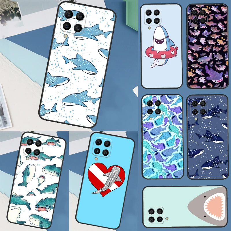 whale sharks Cover For Samsung Galaxy M11 M12 M13 M14 M20 M21 M23 M31 M33 M53 M54 M51 M31s M32 M52 Case