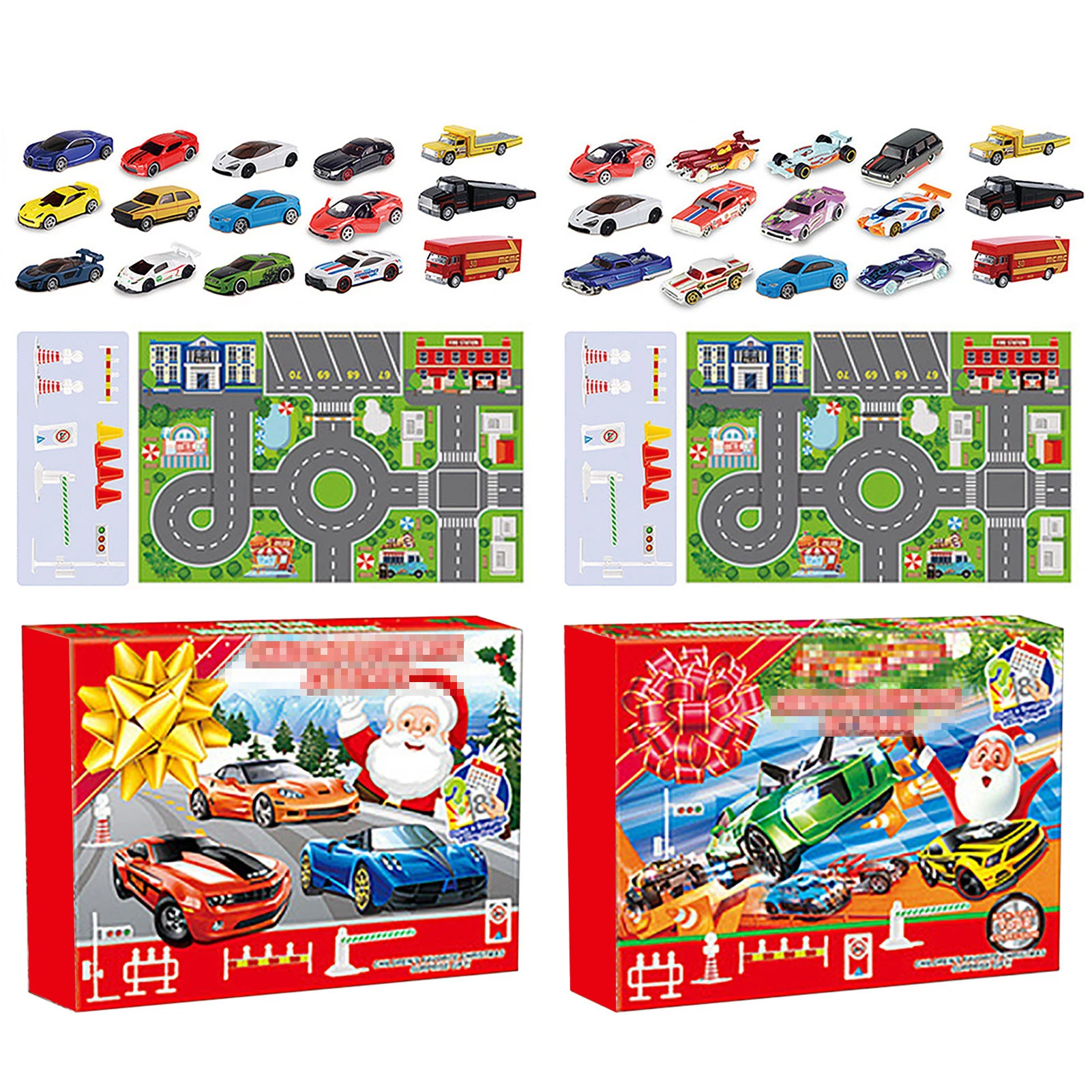 24 Day Christmas Calendar Countdown Advent Calendar Calendario DeAdviento With 24 Different Race Cars Navidad Gift Holiday Dec