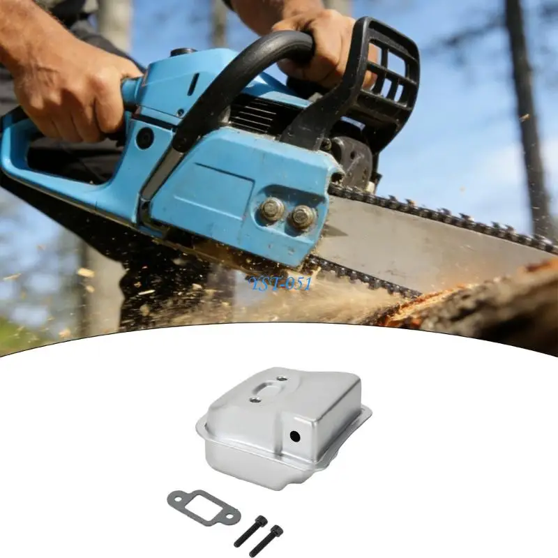 E15A Aluminum Chainsaw Muffler with Enhanced Heat Dissipation for Efficient Operation