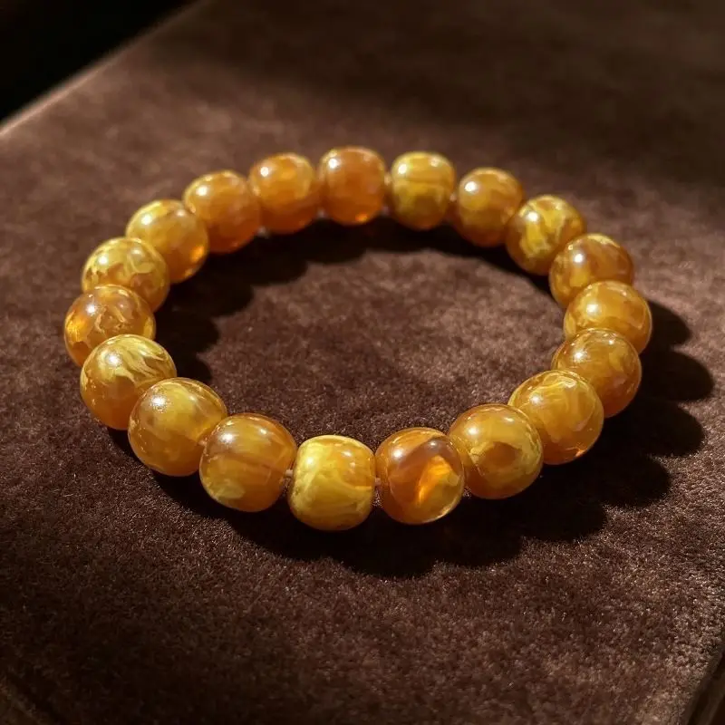 The Second-generation Beeswax Old Bead Bracelet, Classic Simple Daily Jewelry Handicrafts