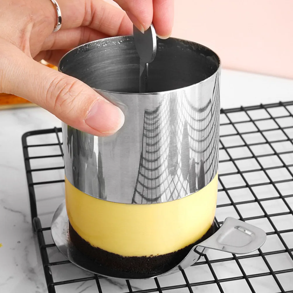 

1Set Stainless Steel Round Mousse Ring Cake Mold Baking Collar Tool for DIY Cake Biscuit Decoration Dessert Baking