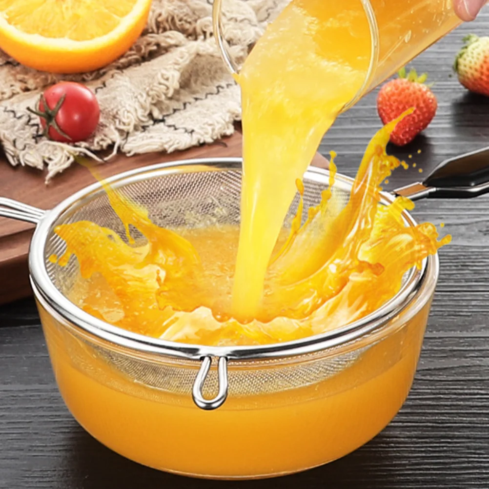 

Fine Mesh Strainer 40 Mesh Stainless Steel Oil Filter Spoon For Soy Milk Residue Kitchen Sink Strainer Handheld Food