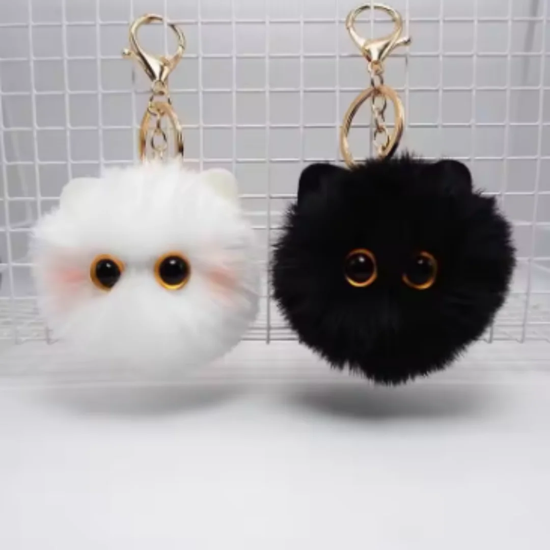 

Cute Plush Cat Keychain Cartoon Doll Toy Pendant Keyring For Women Girls Bag Ornament Car Key Chain Children Gifts Accessories