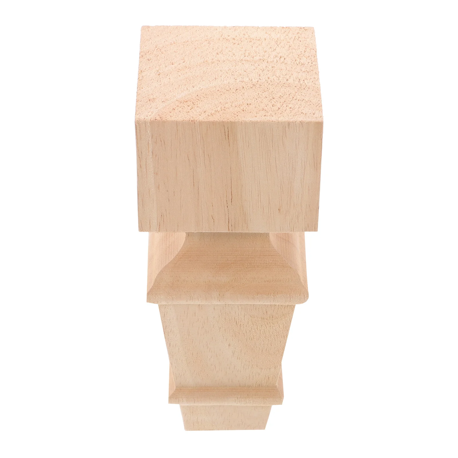 

Solid Wood Table Legs Set of 4 Short Furniture Feet for Cabinet Cupboard Dresser Minimalist Design Wood Legs for Indoor