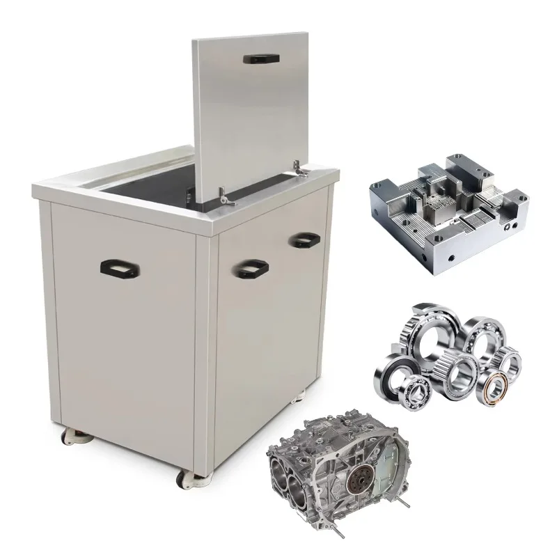 Dual Frequency Industrial Ultrasonic Cleaner 50L 100L 300L 500L Capacity Electric Engine Block Wheel Rims Cleaning Machine 40KHZ