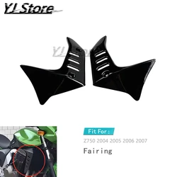 Motorcycle ABS Plastic Fairing Radiator Side Panel Cover Cowl Protector Fit For Kawasaki Z 750 Z750 2004 2005 2006 2007