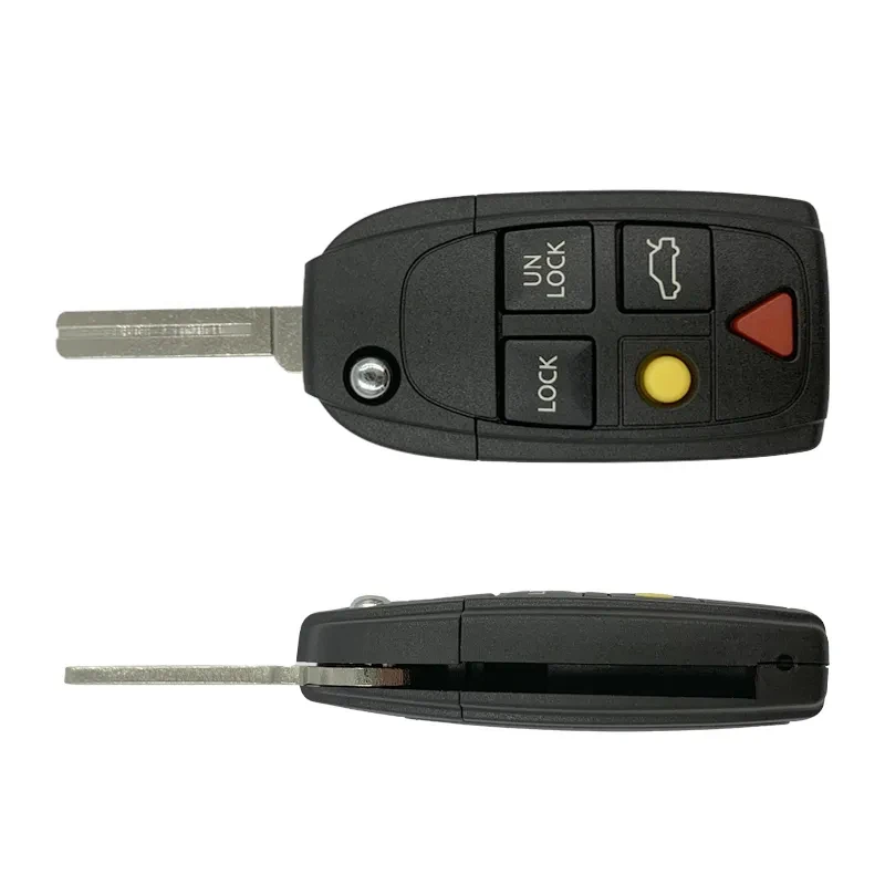 CN050016 Aftermarket 5 Button Flip Key For Volvo S80 S60 V70 XC70 XC90 2004-2015 Remote 8688799 LQNP2T-APU ID48 315 Mhz NO LOGO