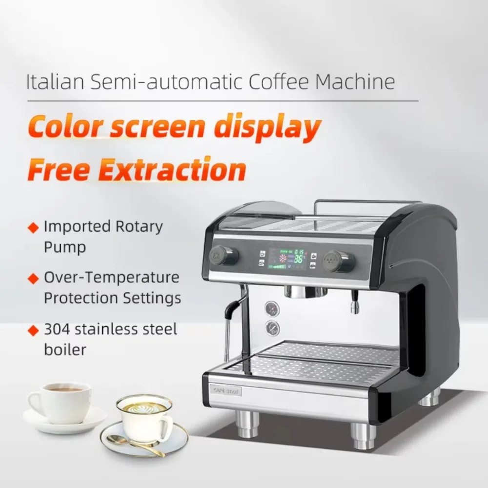 Italian Semi-automatic Coffee Machine, Automatic Water Circulation, Espresso Maker, Barista Quality, Home and Office Use