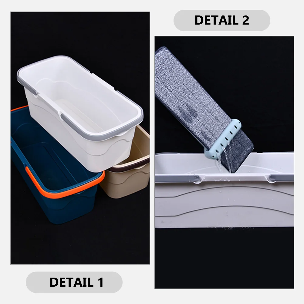 

Household Mop Bucket with Drain Holes Large Capacity Sturdy PP Plastic Easy to Hold and Carry Mop Cleaning Pail