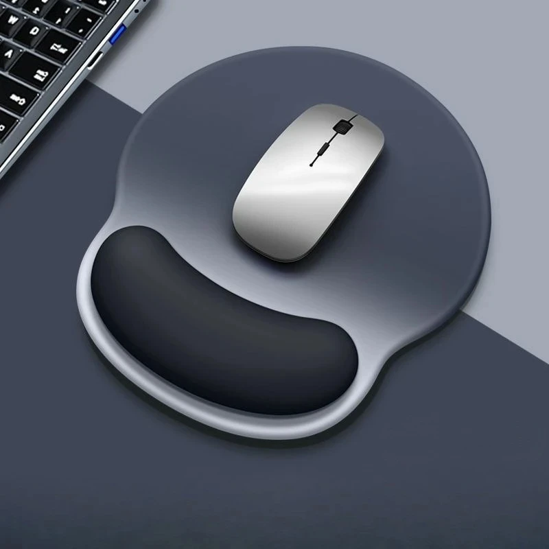 Gradient Non‑Slip Mouse Pad Soft Foam Ergonomic Wrist Support Mice Mat Desktop Mat With Wrist Rest Comfortable For Office