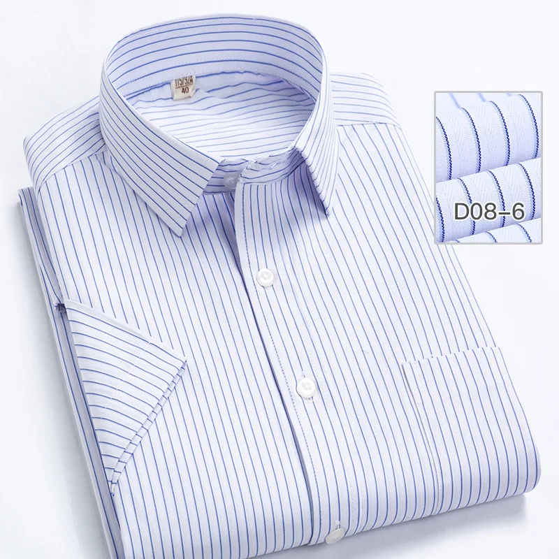 Spring New Men's Striped long-sleeved Shirt Non-ironing Anti-wrinkle Comfortable Breathable Business Casual Fashion Slim Fit
