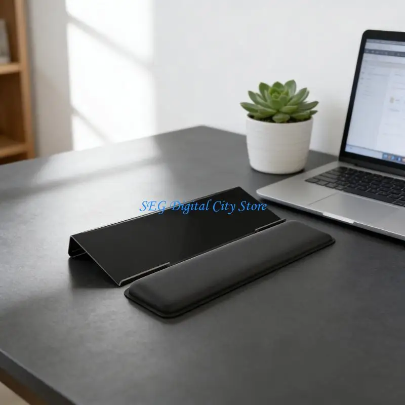U75B Universal Keyboard Wrist Rest Stand Z Shaped with Wrist Pad for Most Keyboards