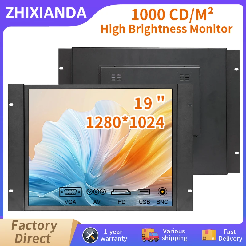 

Высокая яркость 1000 нит 19-дюймовый 1280*1024 монитор с открытой рамкой емкостный сенсорный экран промышленный дисплей с BNC VGA HDMI AV