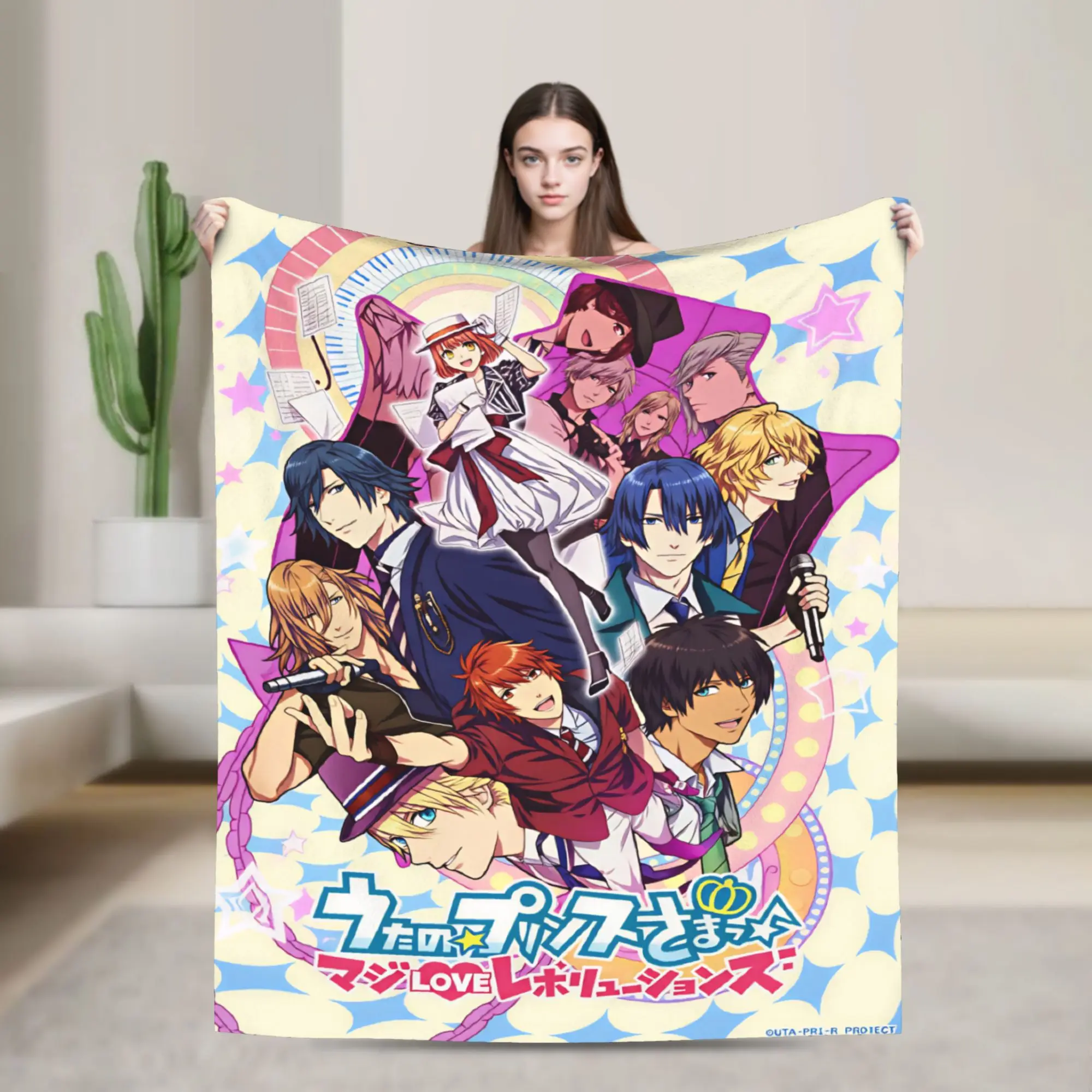 U-Uta no Prince-sama Hijirikawa Masato   Warm Soft Blanket  Decorative Plush Throw Living Room Flannel Bedspread Sofa Bed Cover