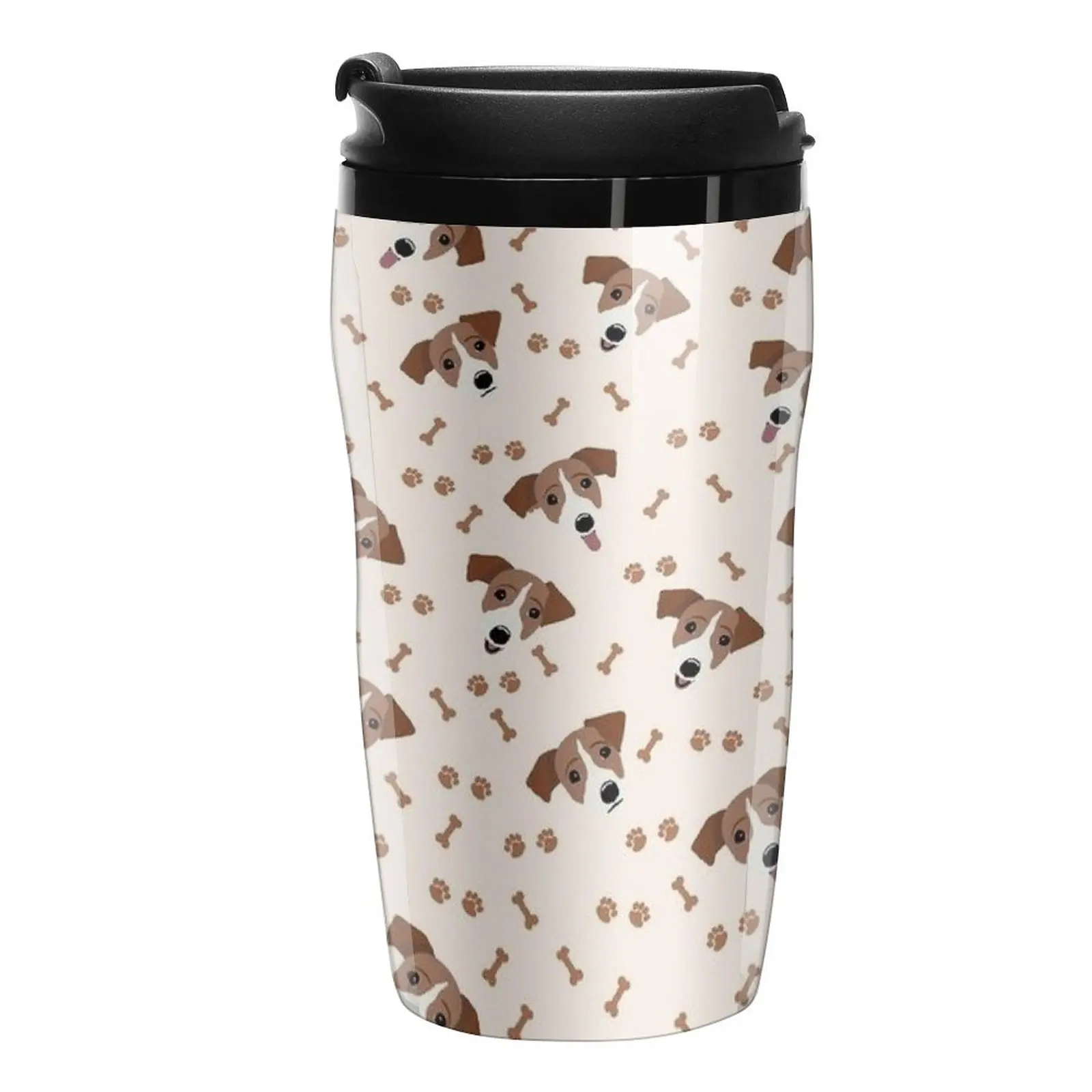 

New Jack Russell Terrier Dog with bones Travel Coffee Mug Cups For Cafe Latte Cup Thermo Coffee Mug