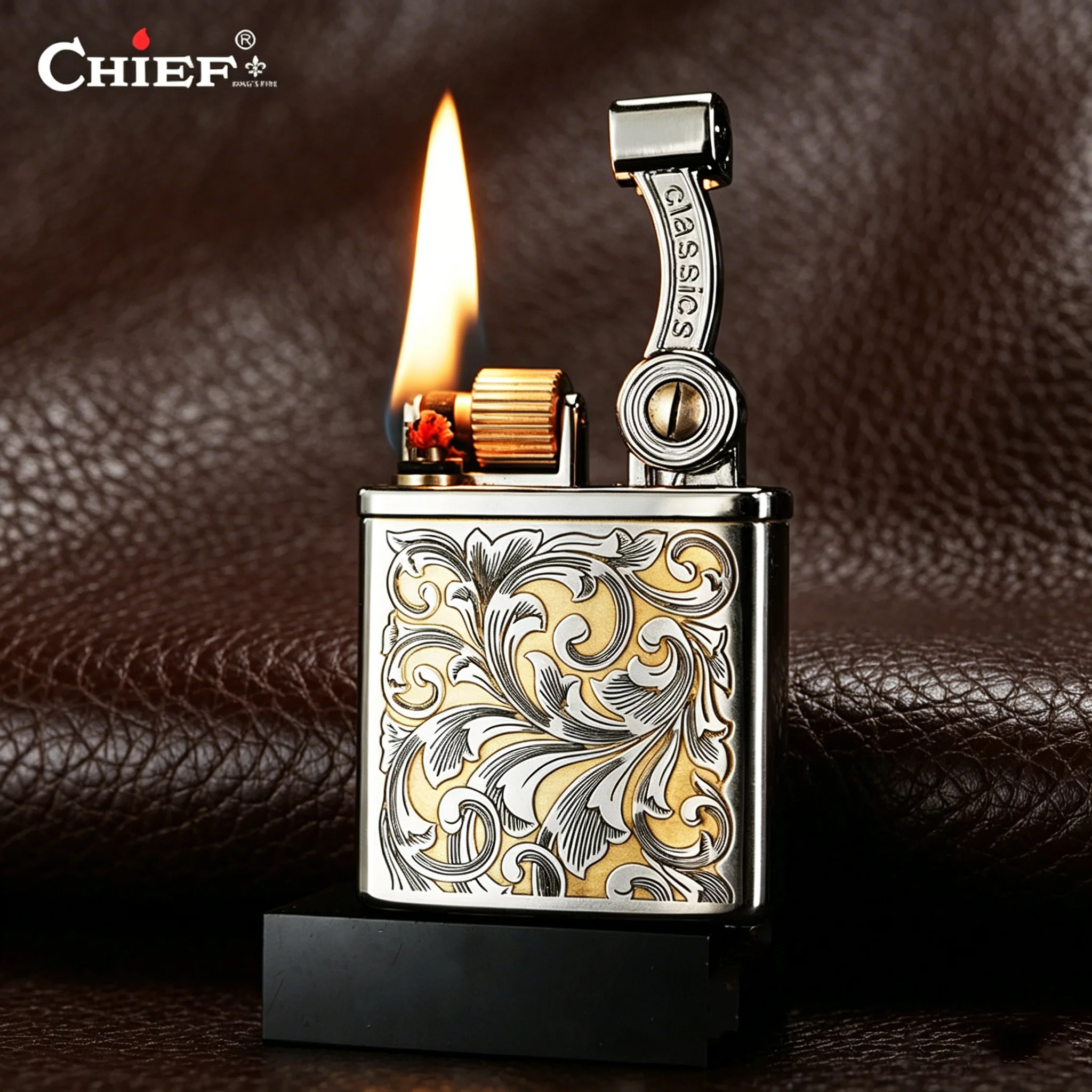 

Винтажная зажигалка-тренч, антикварная, многоразовая, на керосине/бензине, латунная, с колесиком для зажигания, с выдвижным механизмом, подарок для мужчин