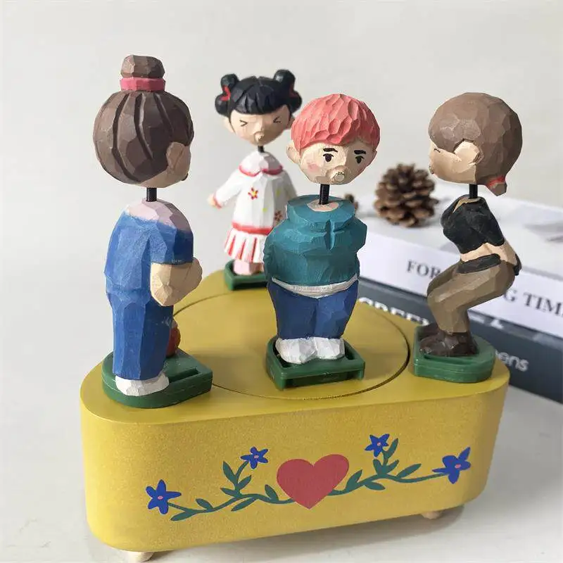 Music Box Scum Kiss Music Box Grudge Kind of Girlfriend Friend Valentine's Day Birthday Love Brain Creative Gift