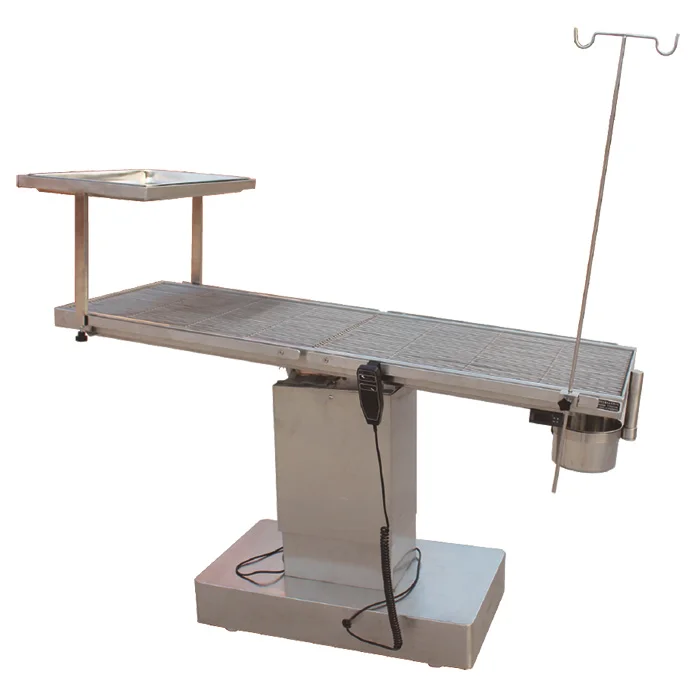 Good quality Two-side tilt pet electric surgery bed, stainless steel veterinary surgical operating table