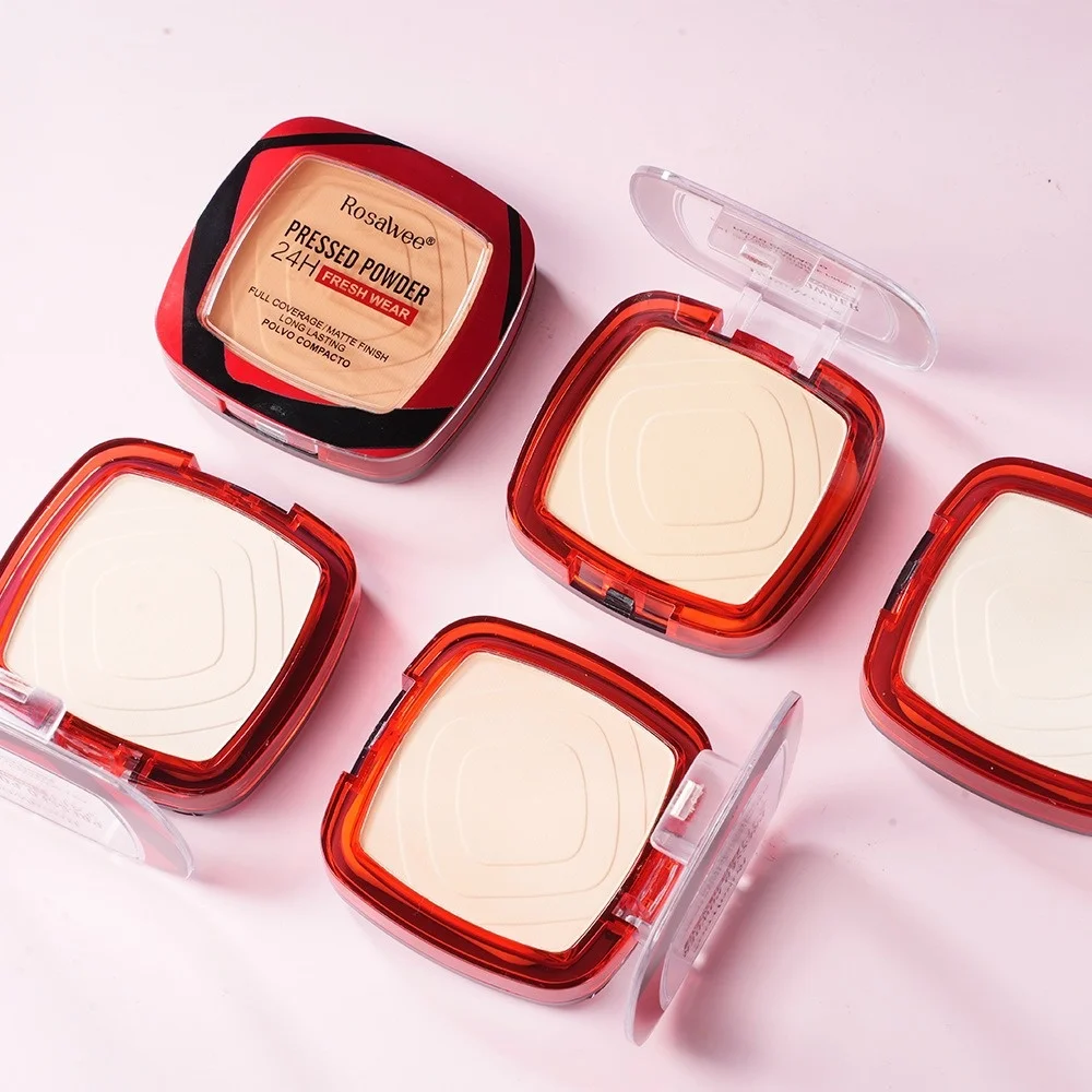 Full Coverage Pressed Powder Foundation With Puff Applicator Matte Full Coverage Pressed Powder Foundation Long Lasting Makeup