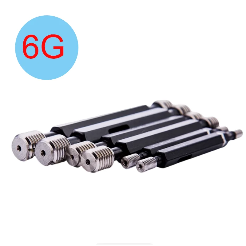 

YRFL 1 шт. стальной двухсторонний шестигранный резьбовой калибр-пробка 6G M5 M6 M8 M10 M12 M14 M20 M30 M40 M50 M60, шаг резьбы 0.75