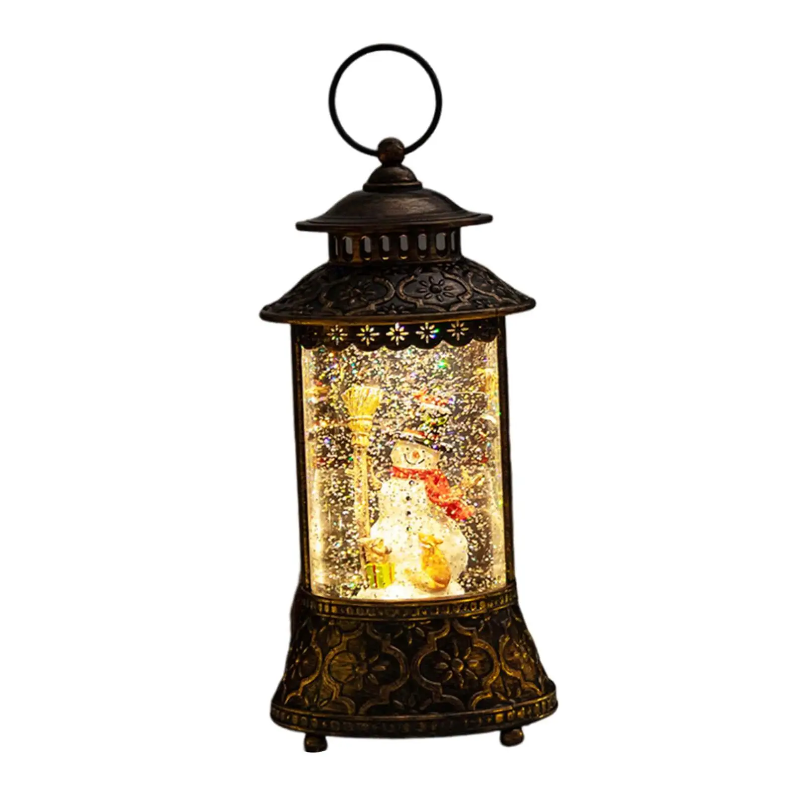 

Christmas Musical Snow Globe Lantern Decorative Crafts for Home Window Decor