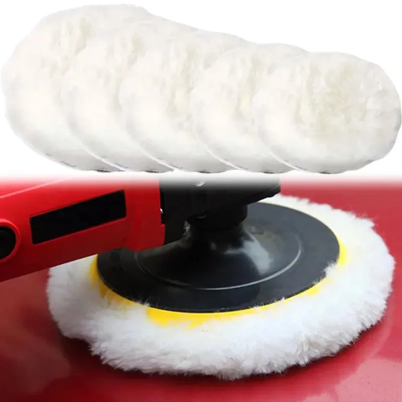 5/1PCS Polishing Kit Car Polishing Pad Waxing Sponge Discs Soft Wool Wheel Auto Paint Care Polisher Pads Cleaning Accessories
