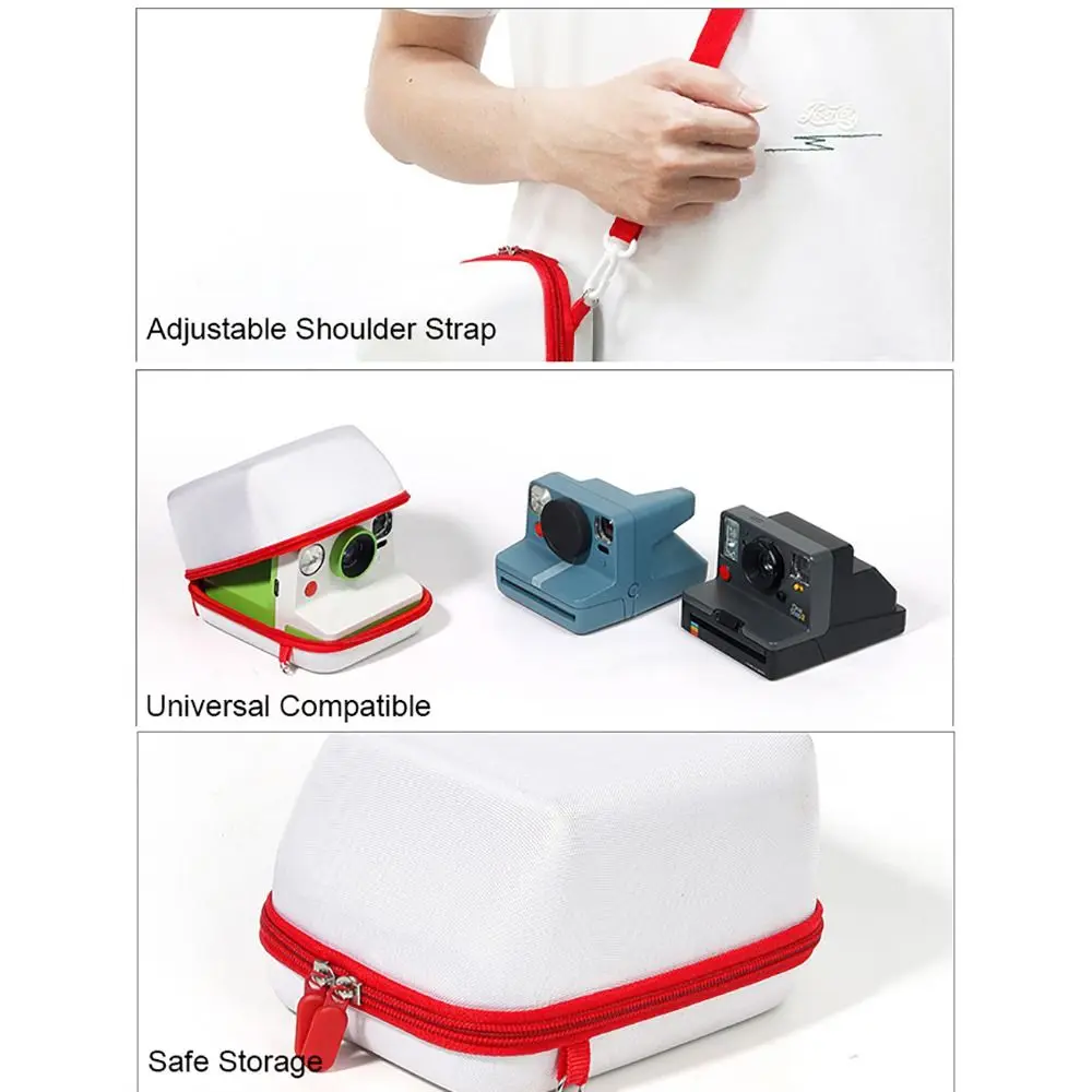 Shockproof Instant Camera Storage Bag Anti-Drop Hard Carrying Case Portable Wear Resistant Protective Cover for Polaroid Go