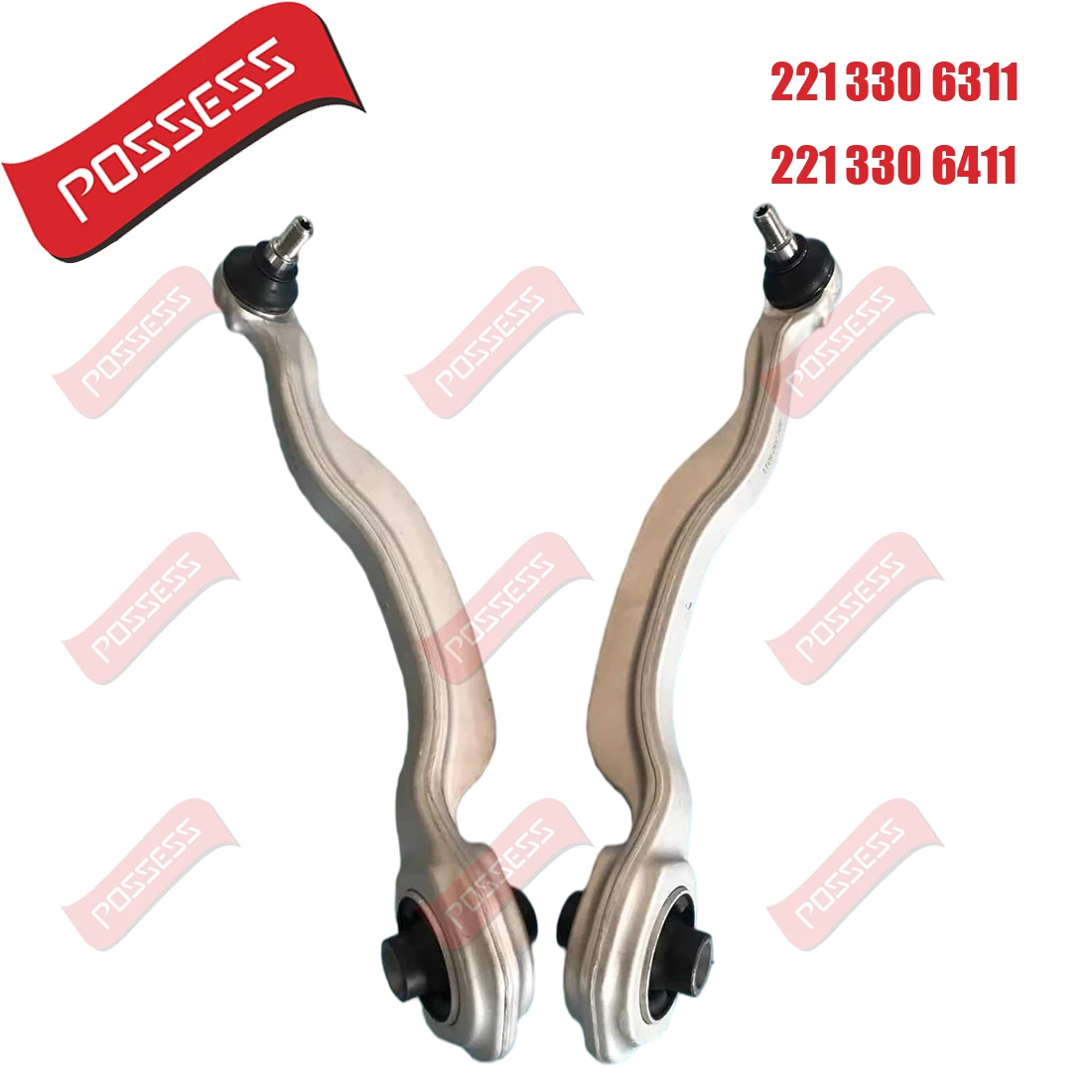 

A Pair of Front Lower Suspension Curve Control Arm For Mercedes Benz S-Class W221 C216 Rear Drive 2WD 2213306311 2213306411