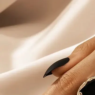 النفط خاتم مشترك كبير القوطية مجوهرات البوهيمي الحجر الأسود الدائري للنساء الرجال سحر