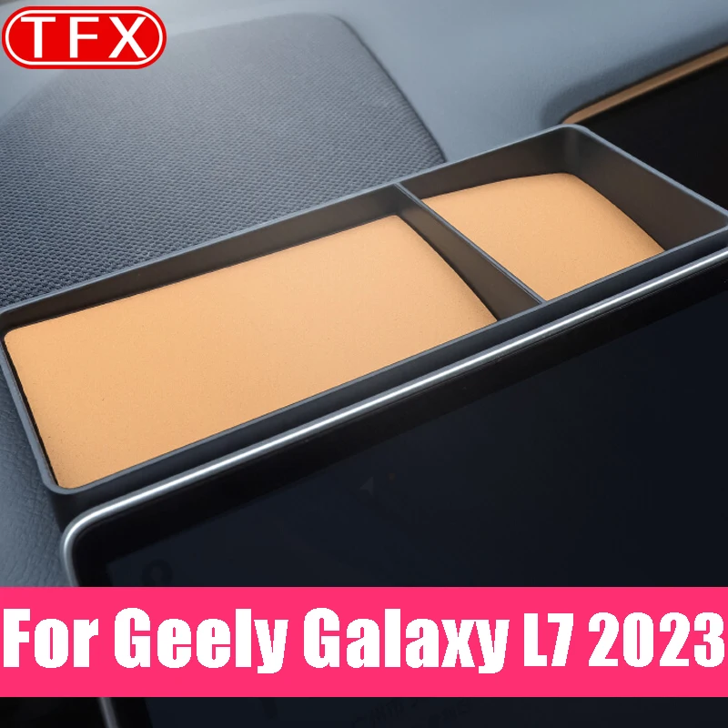 

For Geely Galaxy L7 2023 2024 Car Styling Screen Rear Storage Box Center Control Armrest Storage Box Auto Modified Accessories