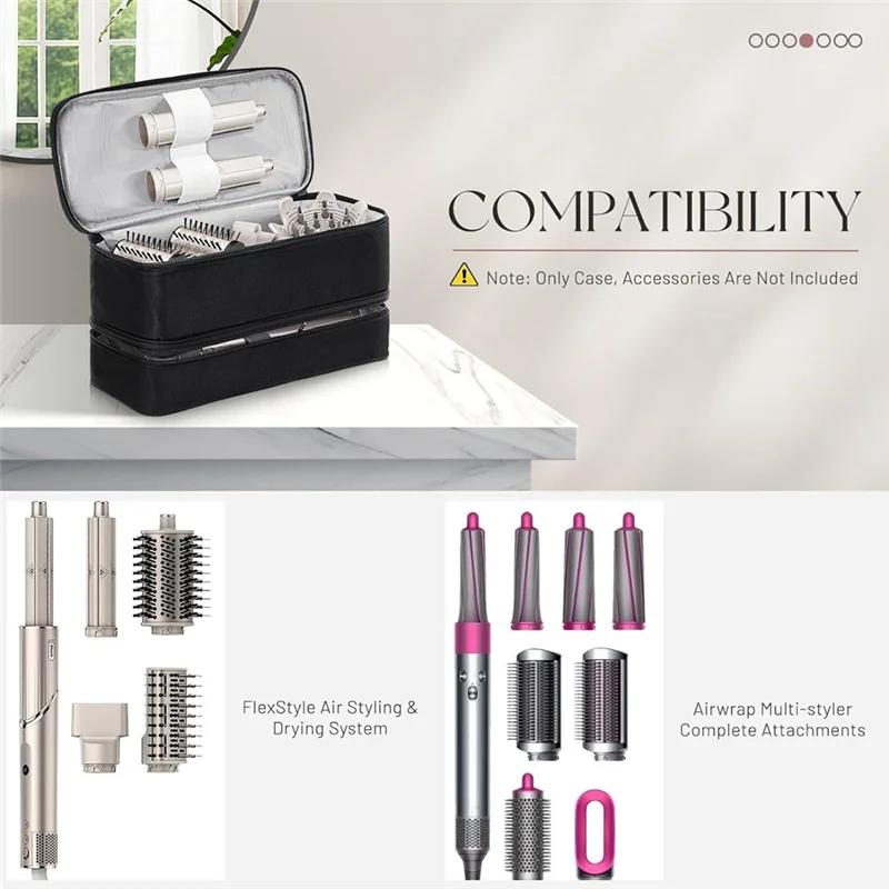 

VEHO-Carrying Case For Hair Dryer Flexstyle Brush Hair Accessories Tools Storage Bag,B Durable Easy To Use About 31X15x16cm