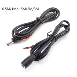 5.5 × 2.1ミリメートル12v 5A dc男性女性電源diyケーブル拡張機能led 20 awgジャックコードdc cctv用0.5メートル2メートル3メートル