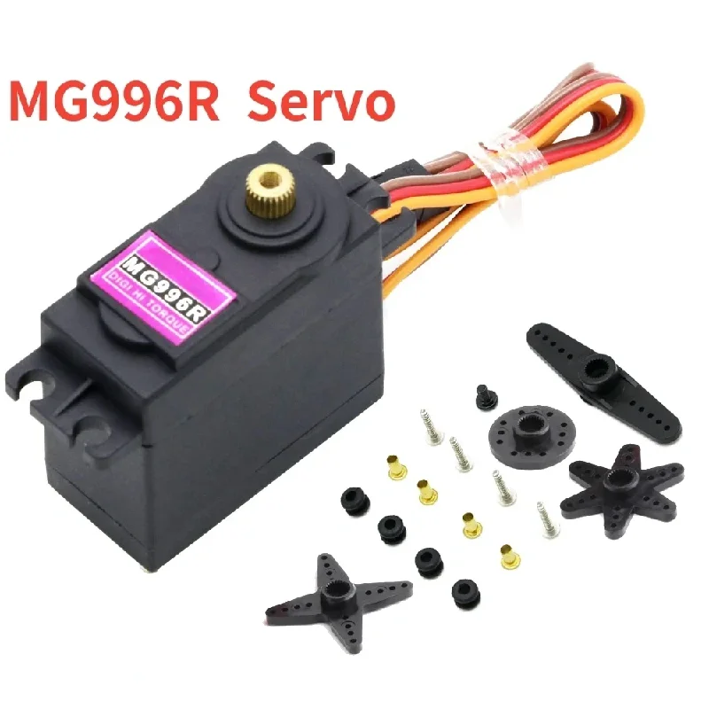 MG996R High Torque Digital Servo 4.8‑6.0V Metal Gear Replacement Servo Compatible with Futaba JR for 1/8 1/10 RC Car Helicopter