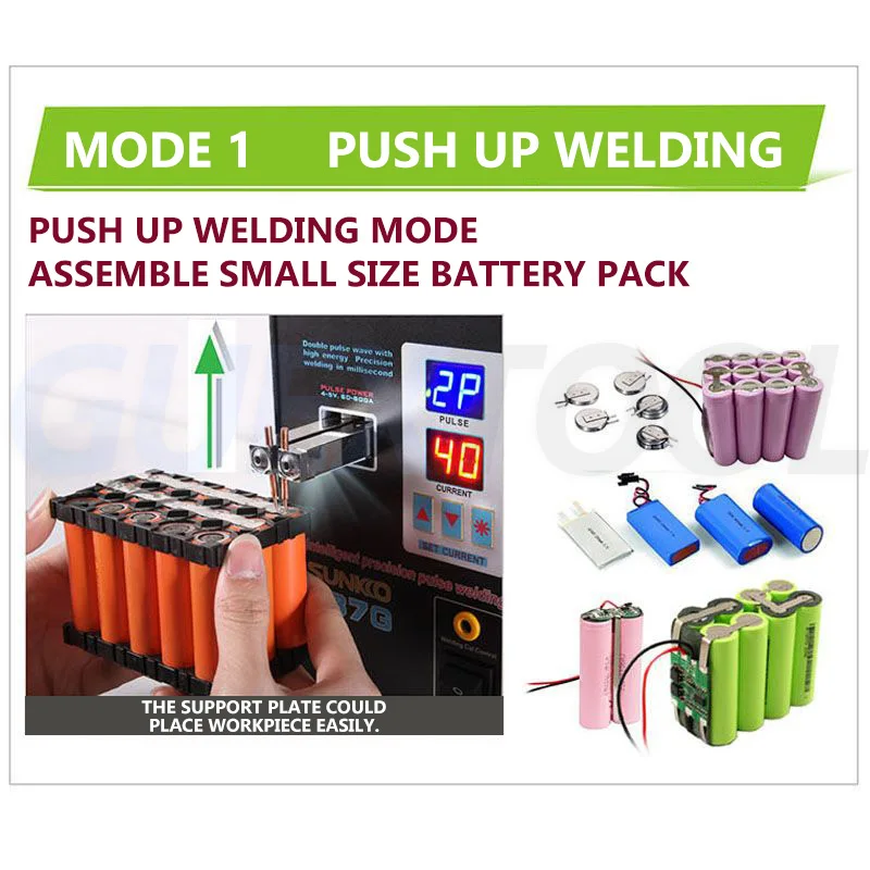 SUNKKO 737G batterie soudeuse par points affichage numérique Machine de soudage par points pour 18650 batterie au Lithium soudage Double impulsion soudeurs par points