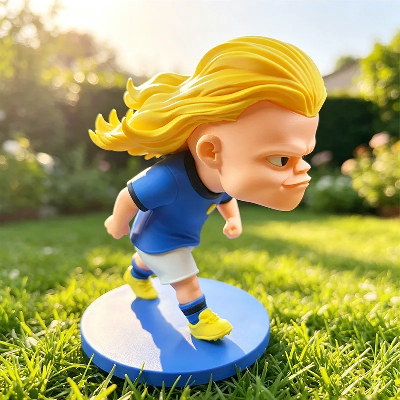 Figura de 15cm do Haaland, Versão Q Engraçada, Chaveiro, Boneco Pendente, Brinquedo Colecionável