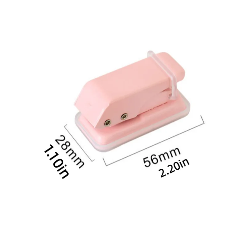 Simple DIY Crafts Single Hole Punch Macaron Color Binding Embossing Tool 1 Hole Punching Mini Paper Punch Stationery