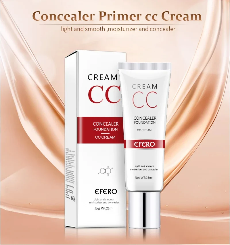 EFERO BB Cream Makeup Face Foundation CC Cream Brightening Concealer Cream  Foundation Concealer Base Primer Concealer