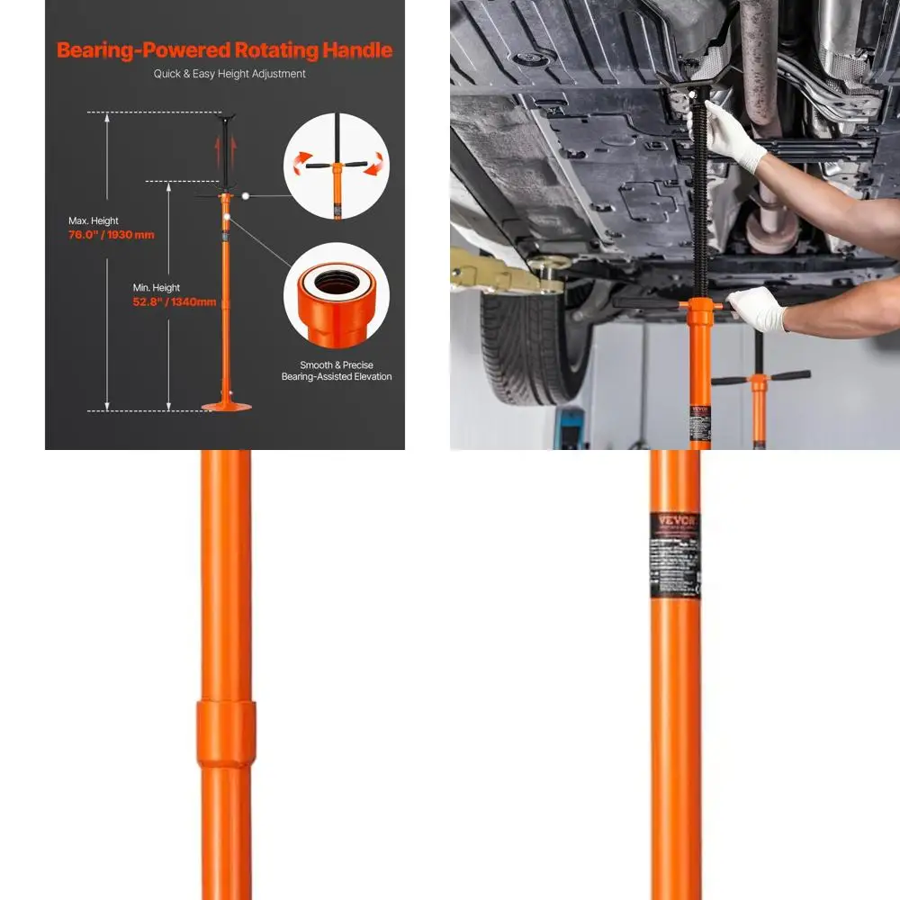 

Подставка для подъемного домкрата емкостью 3/4-тонна, диапазон 52,8-76, самоблокирующаяся, ручка подшипника для поддержки автомобиля