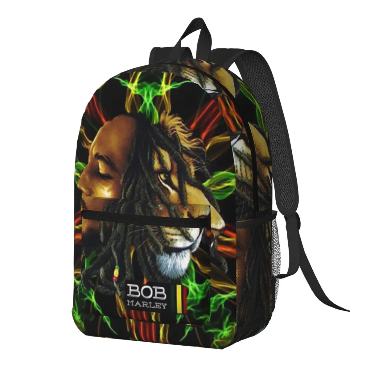 Jamaica Singer Reggae Rock Bob Marley Backpack Daypack Large Capacity Children BookBag School Bag Shoulder Bags for Men Women