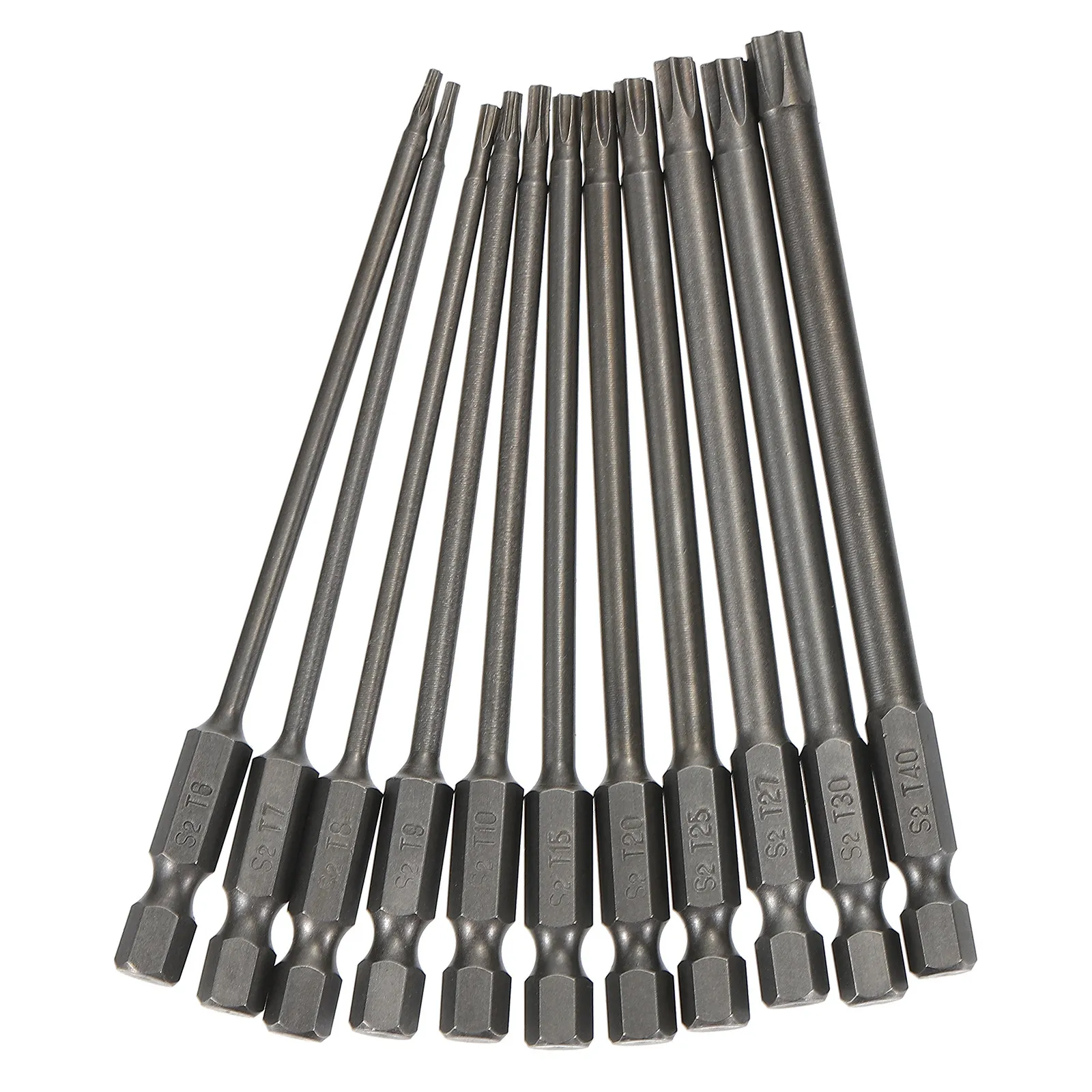 1Set Premium Safety Tamper Proof Screwdriver Bit Set Hollow Star Head Steel 3 Lengths 50Mm 75Mm 100Mm Fits Electric Manual