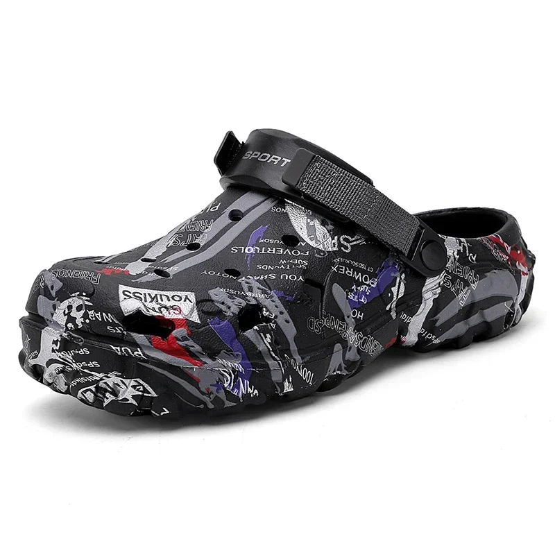 Übergrößen 49 Sommer Herren Sandalen Clogs Outdoor Garten Clogs Lochschuhe Herren Freizeitschuhe Wasserschuhe Komfortable Weiche Hausschuhe – Detail 2